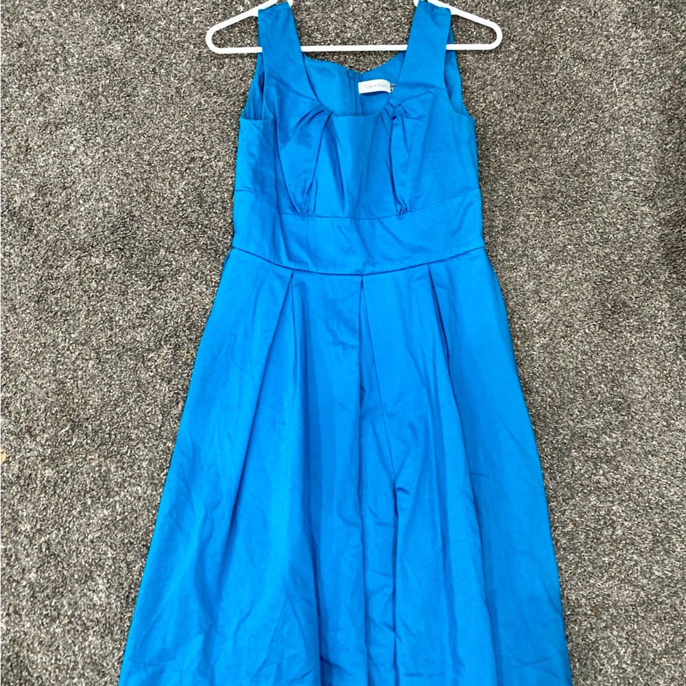 Calvin Klein Vibrant Blue Midi Dress